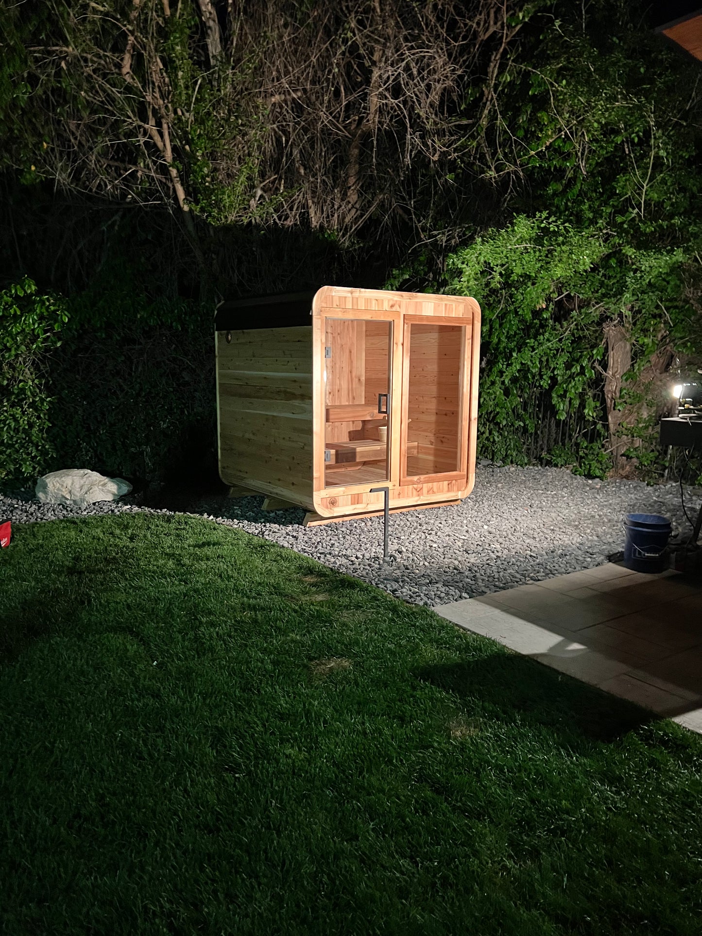 The 6 Person Backyard Blazin Cube Sauna