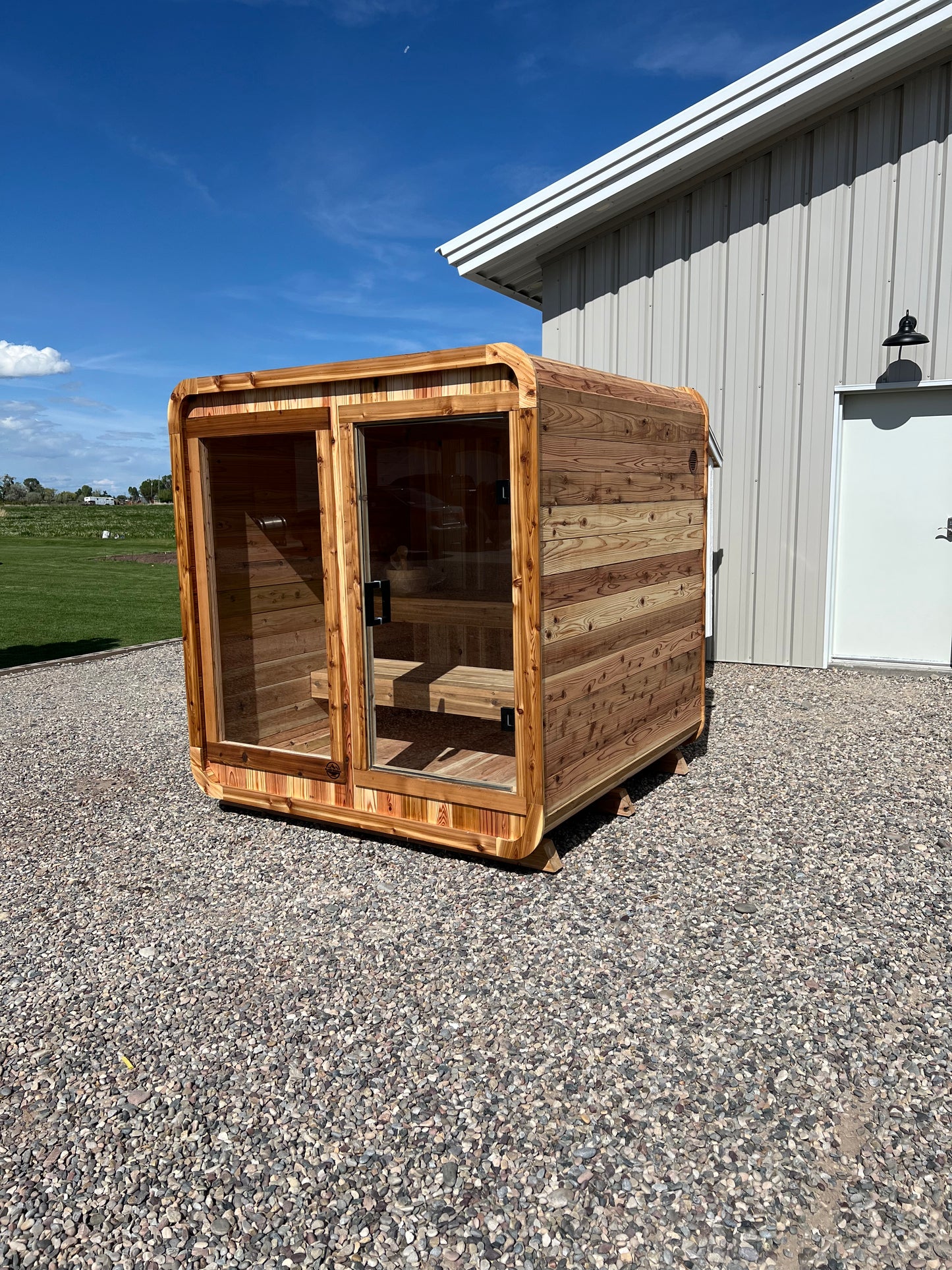 The 6 Person Backyard Blazin Cube Sauna