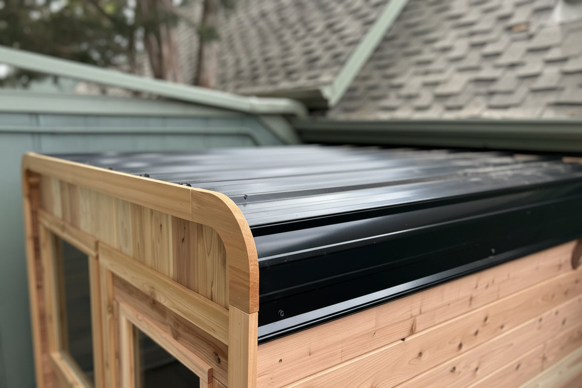 Durable Black
Metal Roof