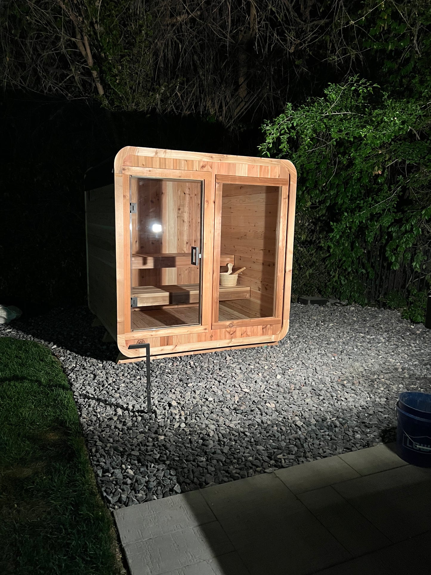 The 6 Person Backyard Blazin Cube Sauna