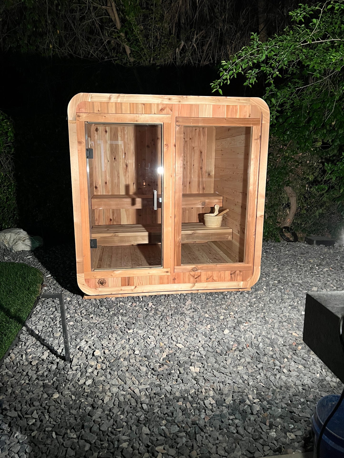 The 6 Person Backyard Blazin Cube Sauna