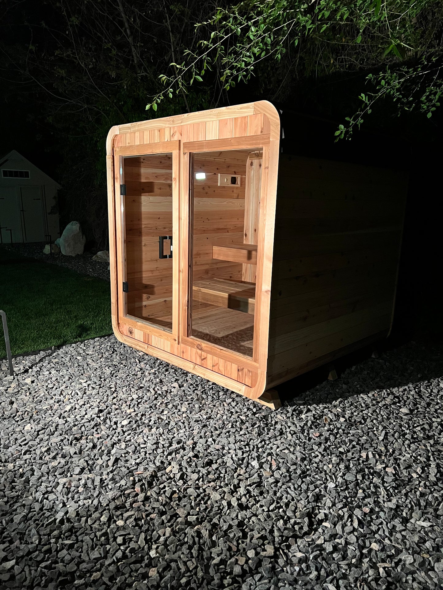 The 6 Person Backyard Blazin Cube Sauna