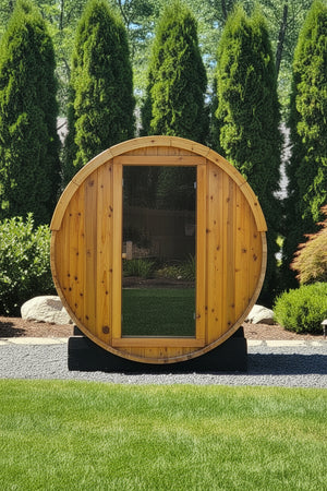 The 2 Person Blazin Barrel Sauna