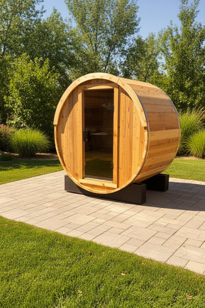 The 2 Person Blazin Barrel Sauna