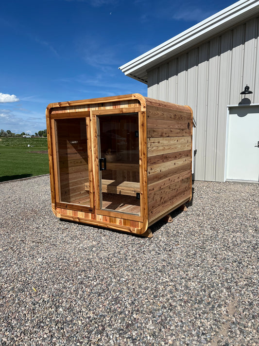 The 6 Person Backyard Blazin Cube Sauna