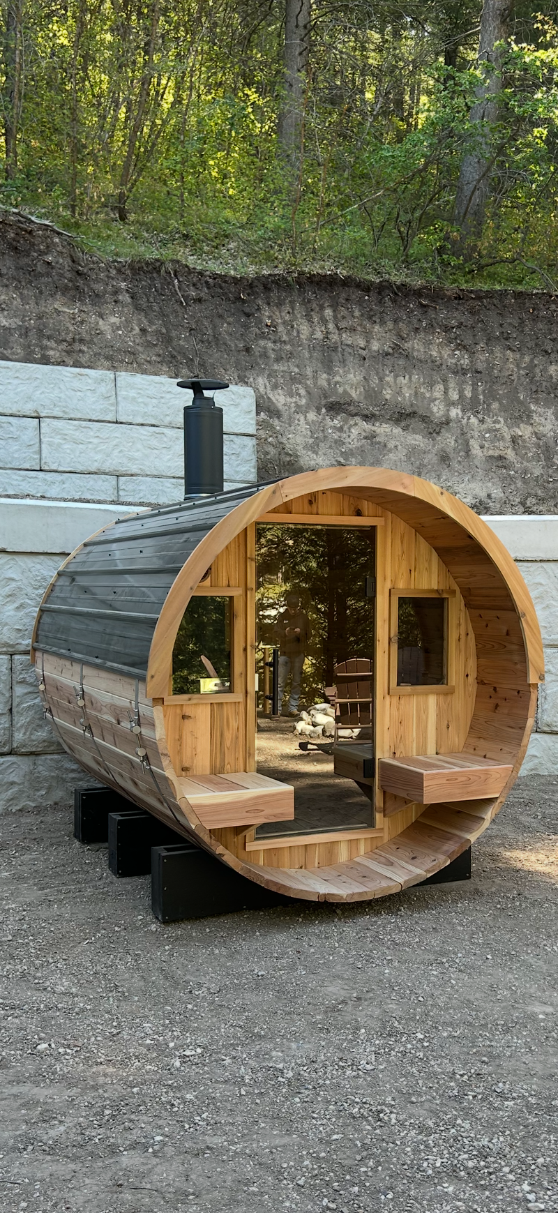 The XL Blazin Barrel Sauna (6-8 person)