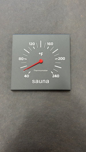 Black Sauna Thermometer