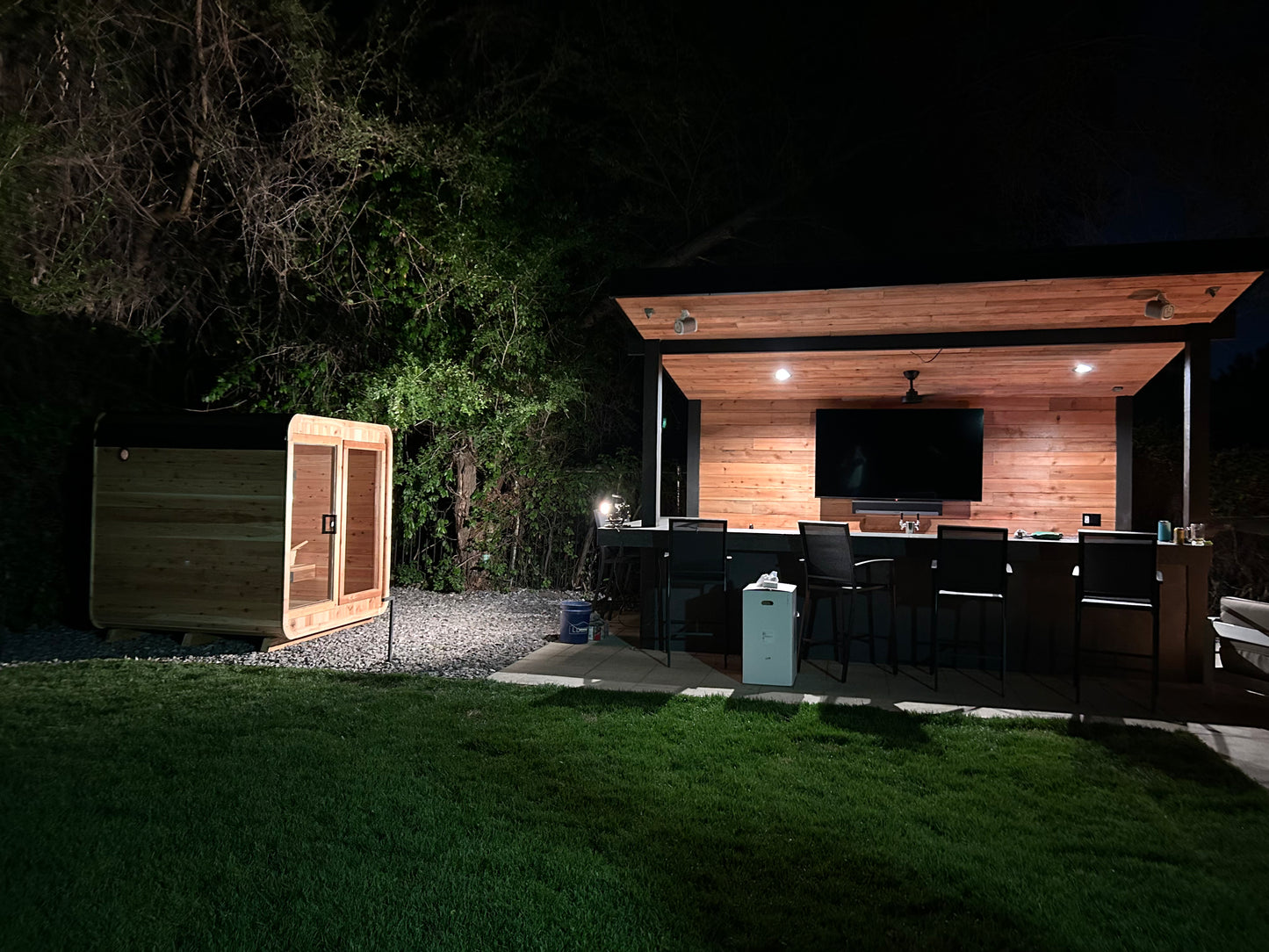 The 6 Person Backyard Blazin Cube Sauna