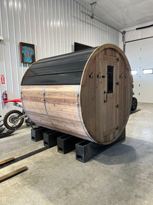 The XL Blazin Barrel Sauna (6-8 person)