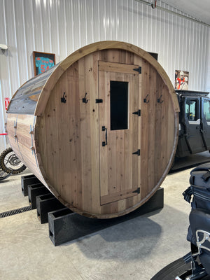 The XL Blazin Barrel Sauna (6-8 person)