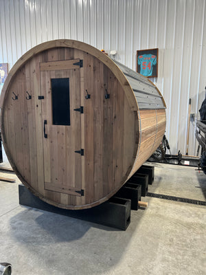 The XL Blazin Barrel Sauna (6-8 person)