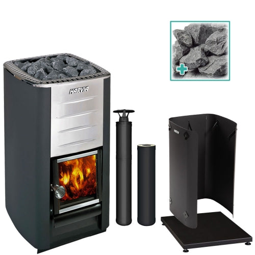 The Harvia M3 Woodburning Sauna Heater